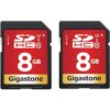 Gigastone Paquete de 2 tarjetas SD UHSI U1 Clase 10 SDHC_1