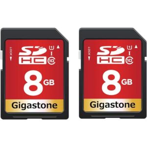 Gigastone Paquete de 2 tarjetas SD UHSI U1 Clase 10 SDHC_1