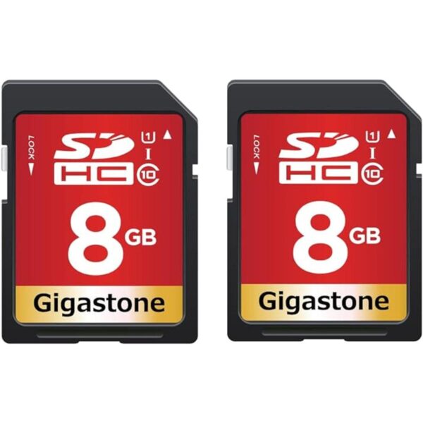 Gigastone Paquete de 2 tarjetas SD UHSI U1 Clase 10 SDHC_1