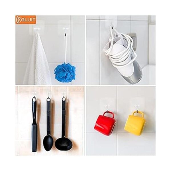 GLUIT Ganchos adhesivos para colgar ganchos de pared_3