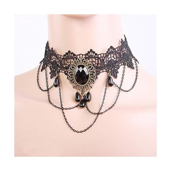 Dumcondy Collar de Halloween elegante y sexy para mujer y_4