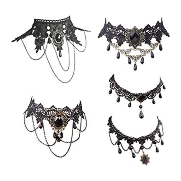 Dumcondy Collar de Halloween elegante y sexy para mujer y_1
