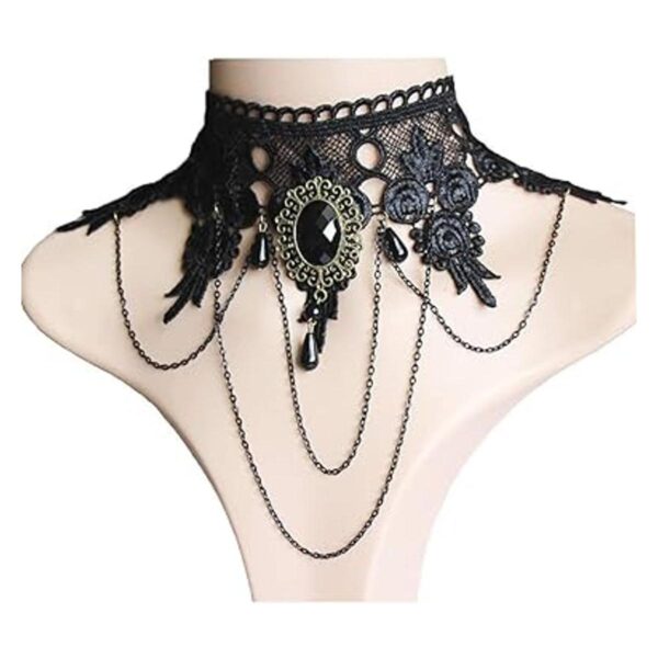 Dumcondy Collar de Halloween elegante y sexy para mujer y_2