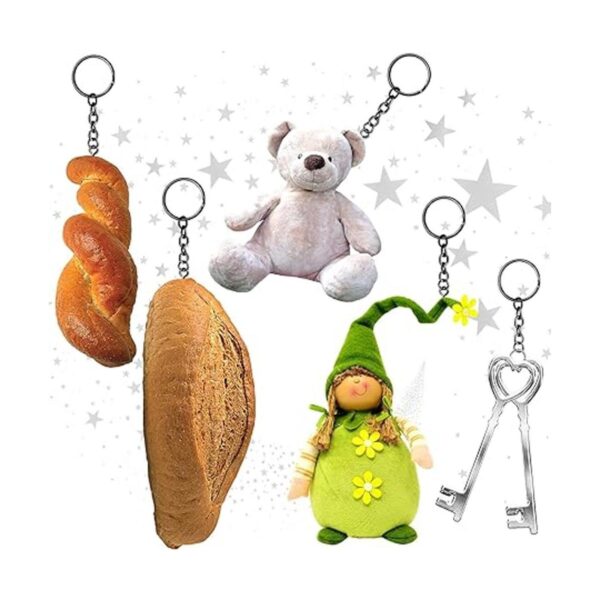 360 anillos de llavero para manualidades incluyendo 90