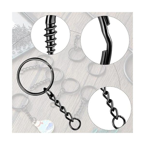 360 anillos de llavero para manualidades incluyendo 90