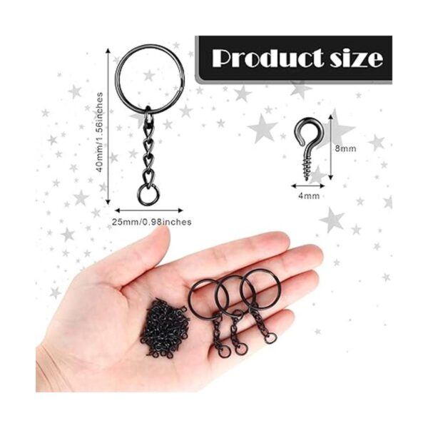 360 anillos de llavero para manualidades incluyendo 90