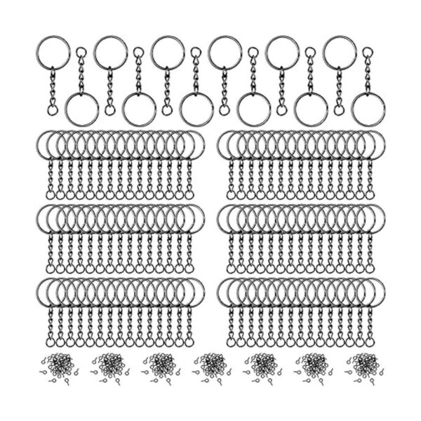 360 anillos de llavero para manualidades incluyendo 90