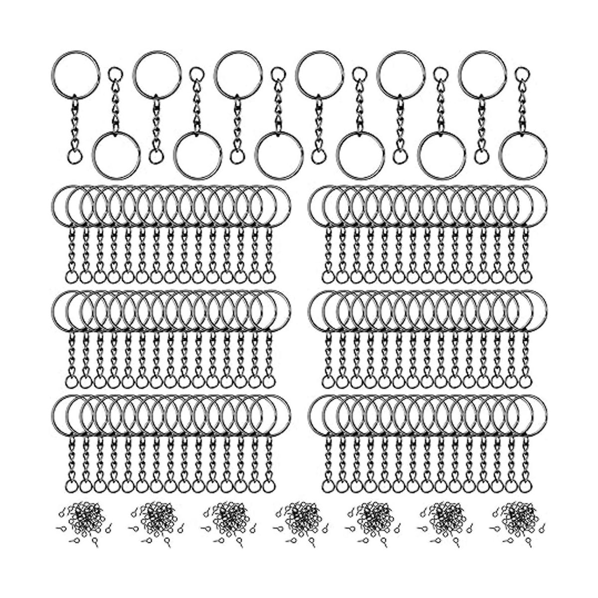 360 anillos de llavero para manualidades incluyendo 90