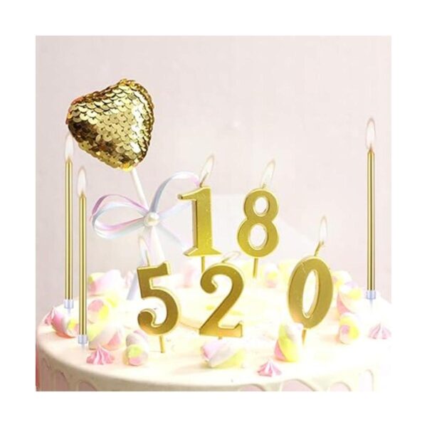 FULANDL Juego de 52 velas con números de cumpleaños 20