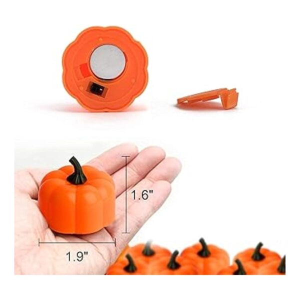 Homemory Luces para el té pequeñas con forma de calabaza_6
