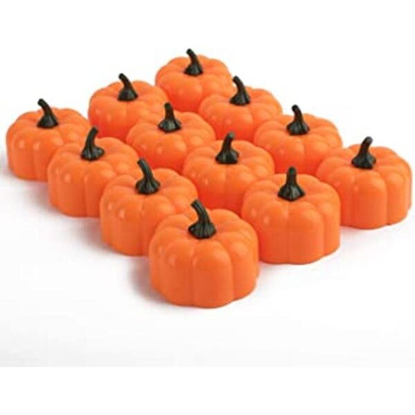 Homemory Luces para el té pequeñas con forma de calabaza_1