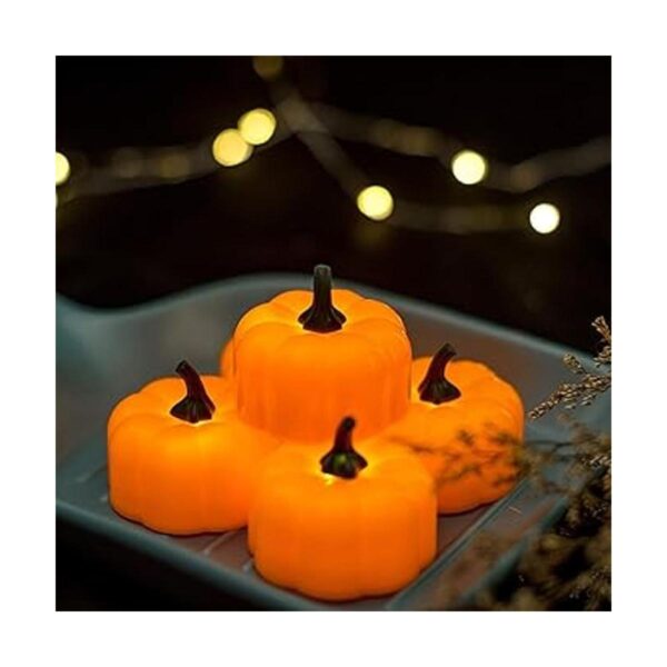 Homemory Luces para el té pequeñas con forma de calabaza_4