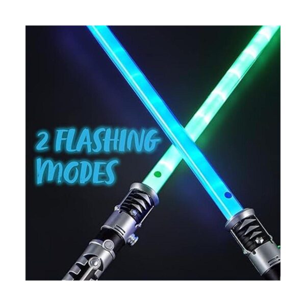 JOYIN Sable de luz LED dual 2 en 1 con efectos_5