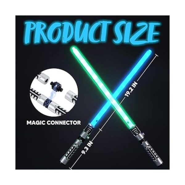 JOYIN Sable de luz LED dual 2 en 1 con efectos_6