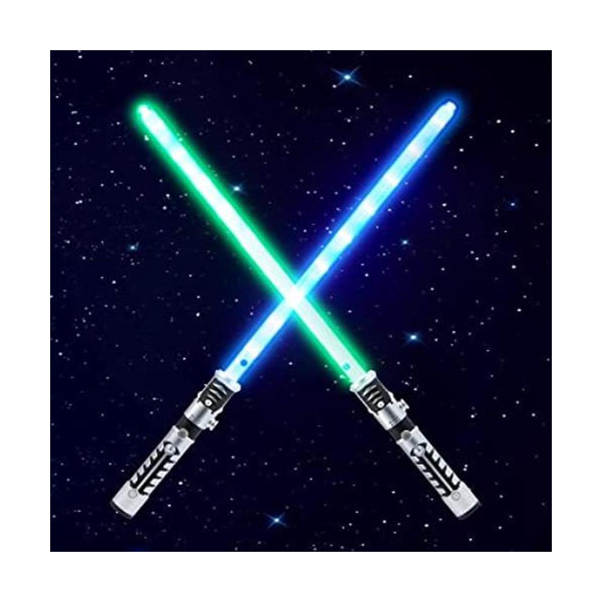 JOYIN Sable de luz LED dual 2 en 1 con efectos