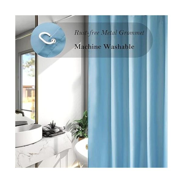AooHome Forro para cortina de ducha Tela Azul_2