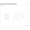 Kingston BA1757C Heritage Gancho para bata 3.4 in cromo_3