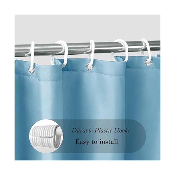 AooHome Forro para cortina de ducha Tela Azul_5