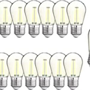 Paquete de 15 bombillas LED de repuesto S14 regulables