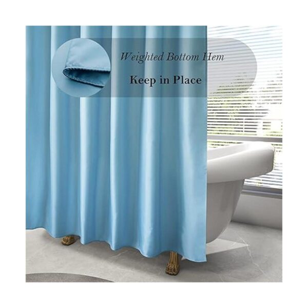 AooHome Forro para cortina de ducha Tela Azul_3