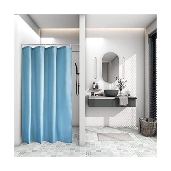 AooHome Forro para cortina de ducha Tela Azul_1