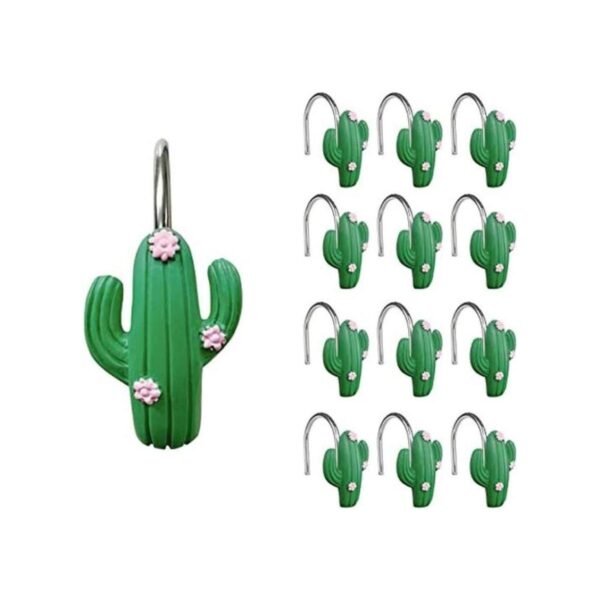 Ganchos decorativos para cortina de ducha con forma de_1