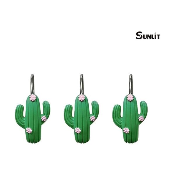 Ganchos decorativos para cortina de ducha con forma de_2