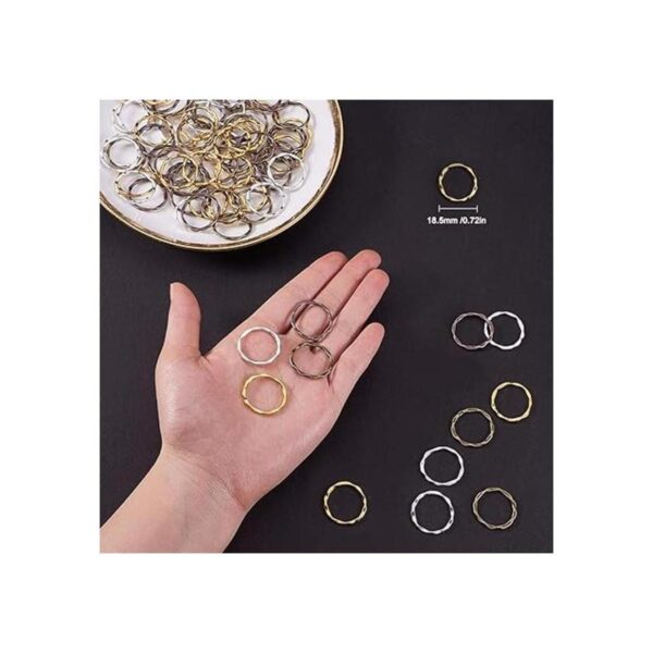 PH PandaHall 200 anillos de eslabones de aleación de 4