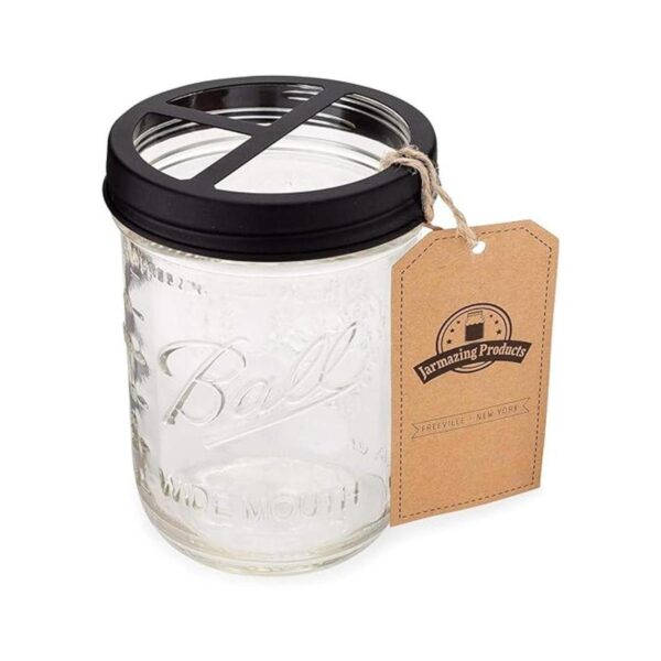 Jarmazing Products Mason Jar Soporte para cepillo de_1