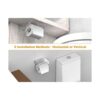 Meteou Soporte adhesivo para papel higiénico con estante