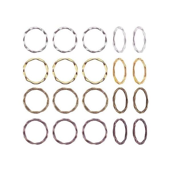 PH PandaHall 200 anillos de eslabones de aleación de 4