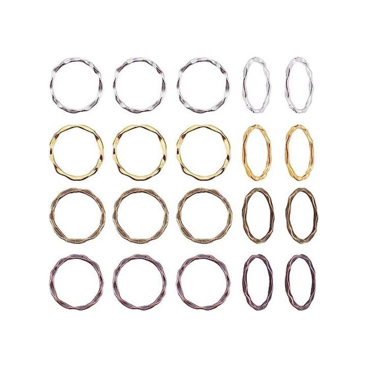 PH PandaHall 200 anillos de eslabones de aleación de 4
