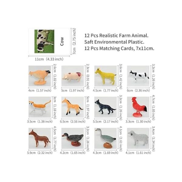 Juguetes de animales de granja con tarjetas flash 12_3