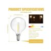 ECOVANIA Bombillas G40 de repuesto bombillas LED de_2