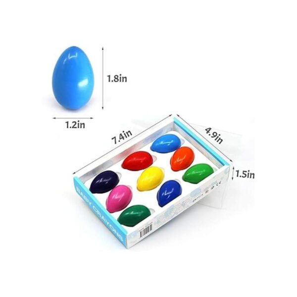 MUGIT Ceras de huevo para niños 9 colores lavables de