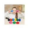 MUGIT Ceras de huevo para niños 9 colores lavables de
