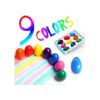 MUGIT Ceras de huevo para niños 9 colores lavables de