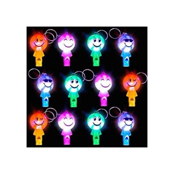 ArtCreativity Llaveros iluminados para niños con silbatos_1