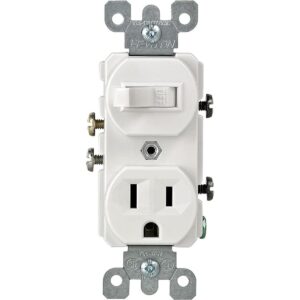 Leviton 10905225WSP Combo interruptor y receptáculo color_1