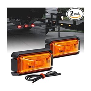 Luz de marcador LED ámbar de 25 pulgadas con bisel negro_1