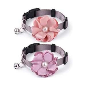 Freewindo 2 collares de gato pajarita collar de perro