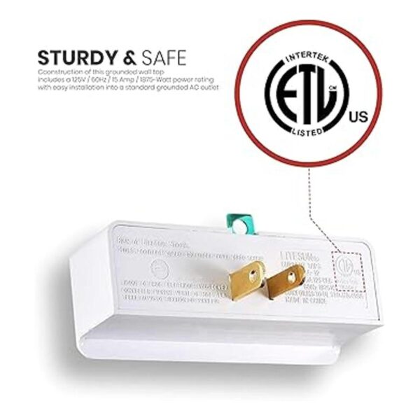 Convertidor de adaptador de salida de 2 clavijas a 3
