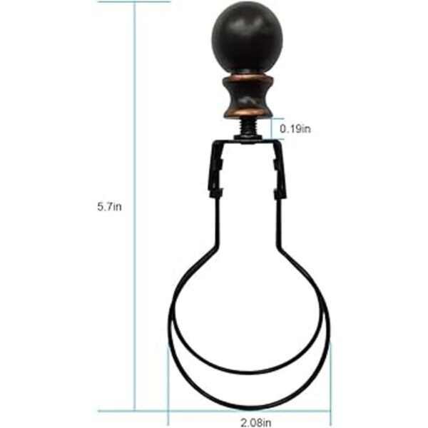Lamp Shade Light Bulb Clip Lampshade Adapter Finial and_2