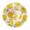 Geeklife Tazas de papel de limón dorado para fiestas