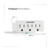 Convertidor de adaptador de salida de 2 clavijas a 3