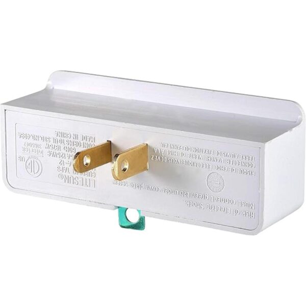 Convertidor de adaptador de salida de 2 clavijas a 3