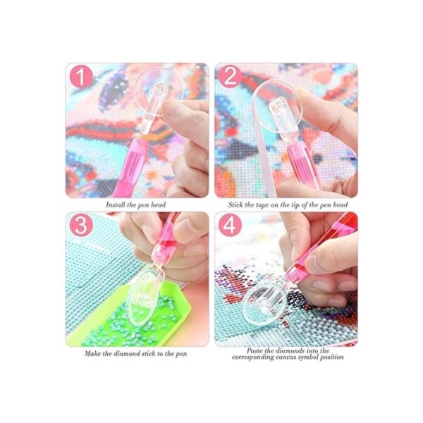 Outus Herramientas de pintura de diamante 5D DIY con 2