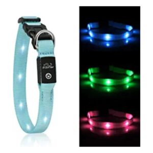 Led Dog Collar USB Rechargeable Light Up Dog Collars for_1