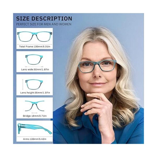 Lentes de lectura Fetrrc con bloqueo de luz azul para_2