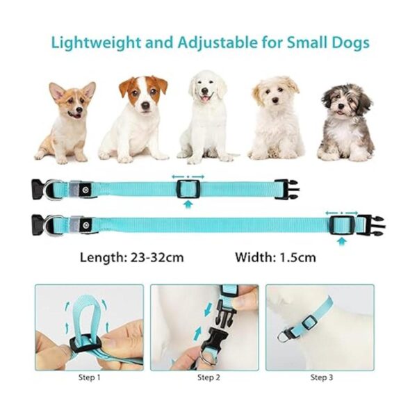 Led Dog Collar USB Rechargeable Light Up Dog Collars for_4